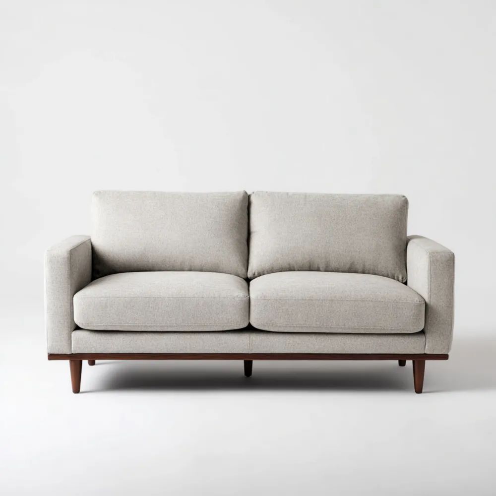 2-Sitzer-Sofa - Stoff 150x85x80 cm - Hellgrau