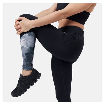 Collant Long Femme Odlo Essential Print Noir