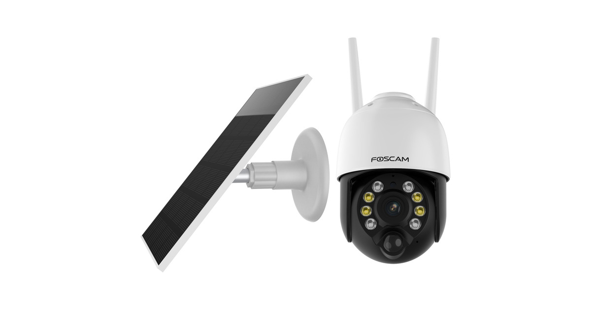 FoscamB4, 100% draadloze 2K/4MP Pan/Tilt batterijcamera  (Wit)