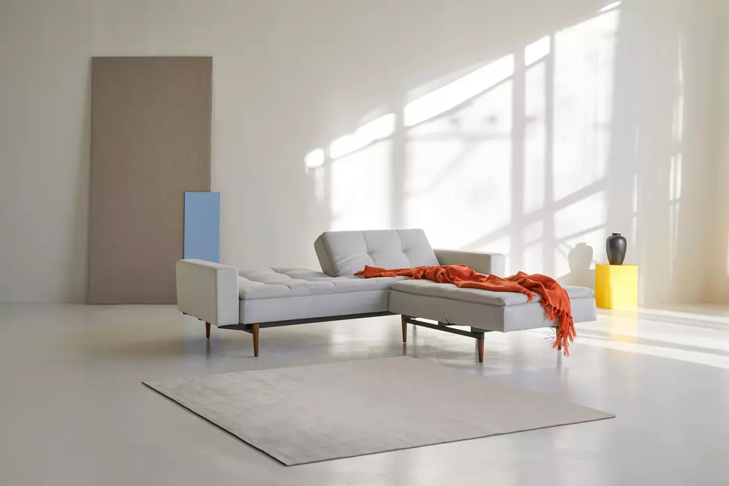 Schlafsofa mit Armlehnen Dublexo Styletto schwarz