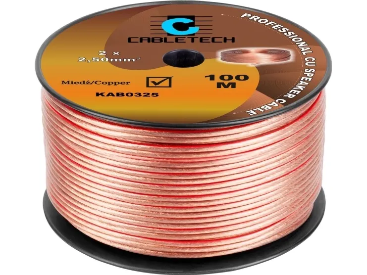 Cabletech 2,5 mm højttalerkabel