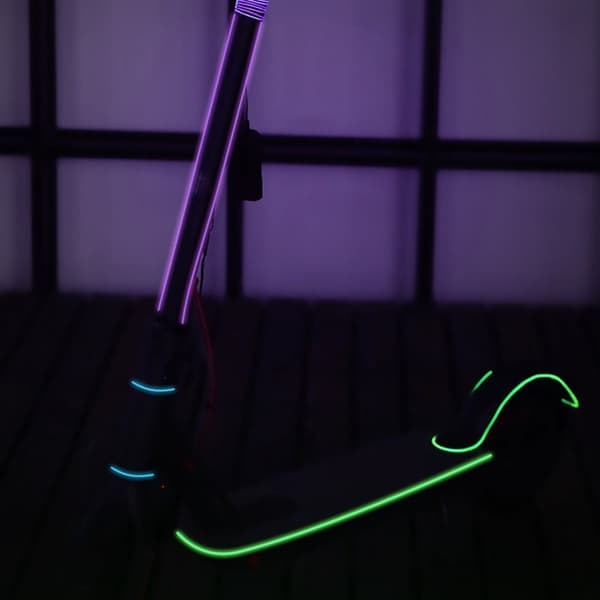 131cm Scooter Scooter Lys Batteridrevet Fleksibel Lampe - Rød