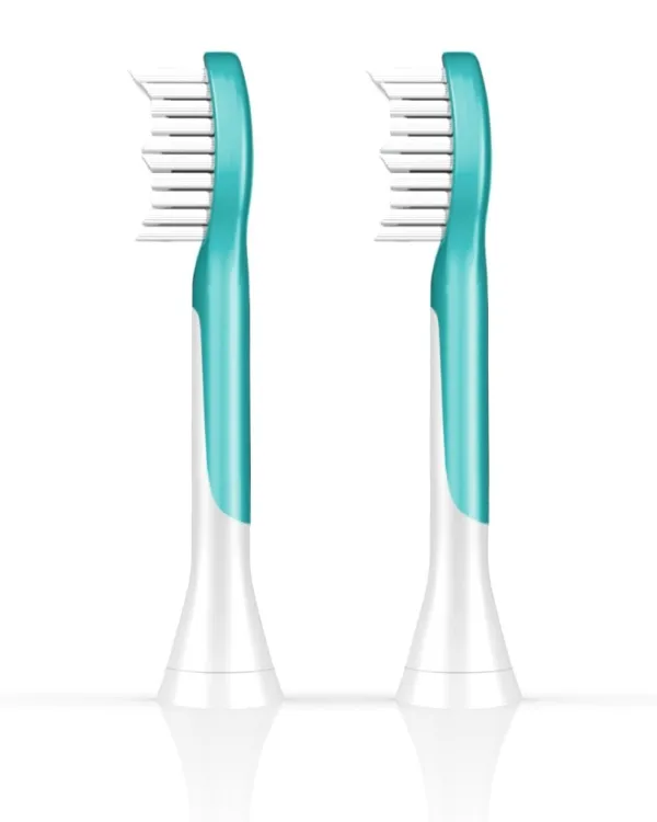 Philips Sonicare For Kids HX6042 - Ekstra tandbørstehoved - til tandbørste - akvamarin (pakke med 2)