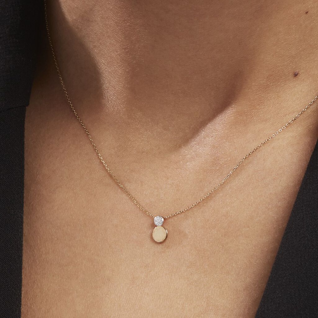 Collier Or Jaune Abihu Diamants