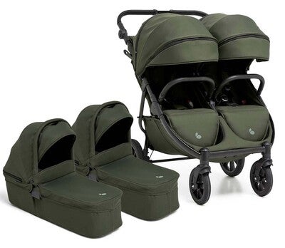 Beemoo BFF60 2 Søskenvogn + Liggedeler, Dark Forest