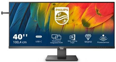 Philips - 40B1U5600 - QHD Ultrawide Monitor - 40 Inch - USB-C 65W - USB-hub - 120Hz