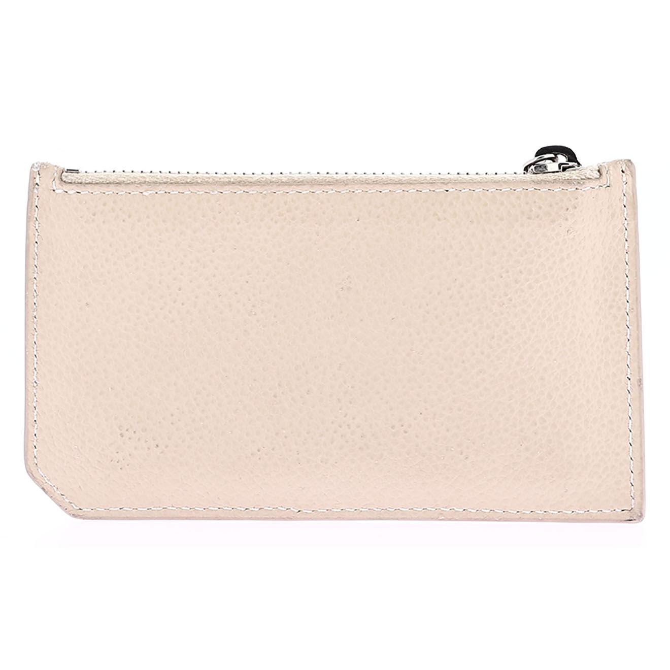 Saint Laurent Porte-cartes en Cuir beige - Très bon état - L.13 cm