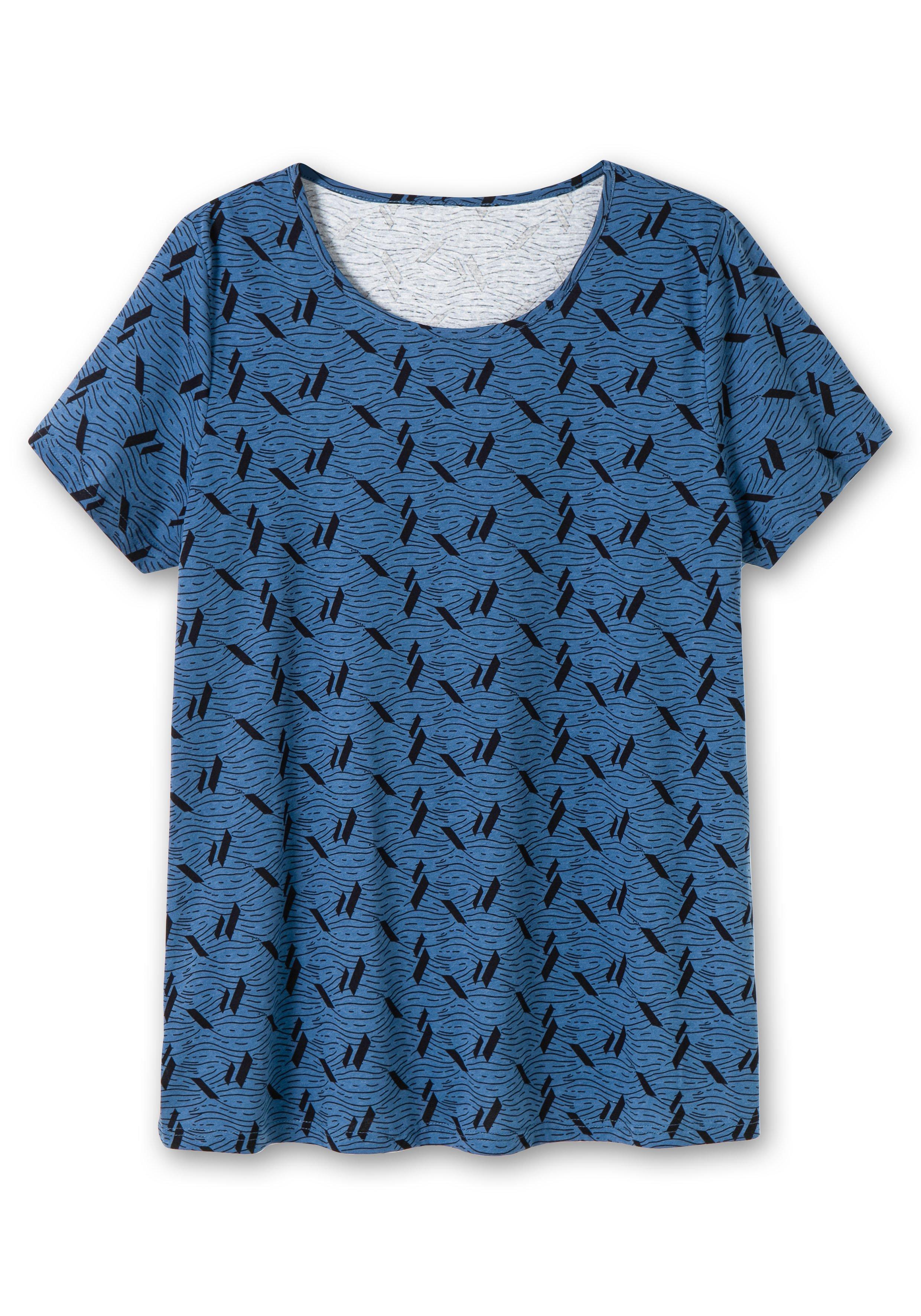 Shirt aus Jersey, mit Alloverdruck