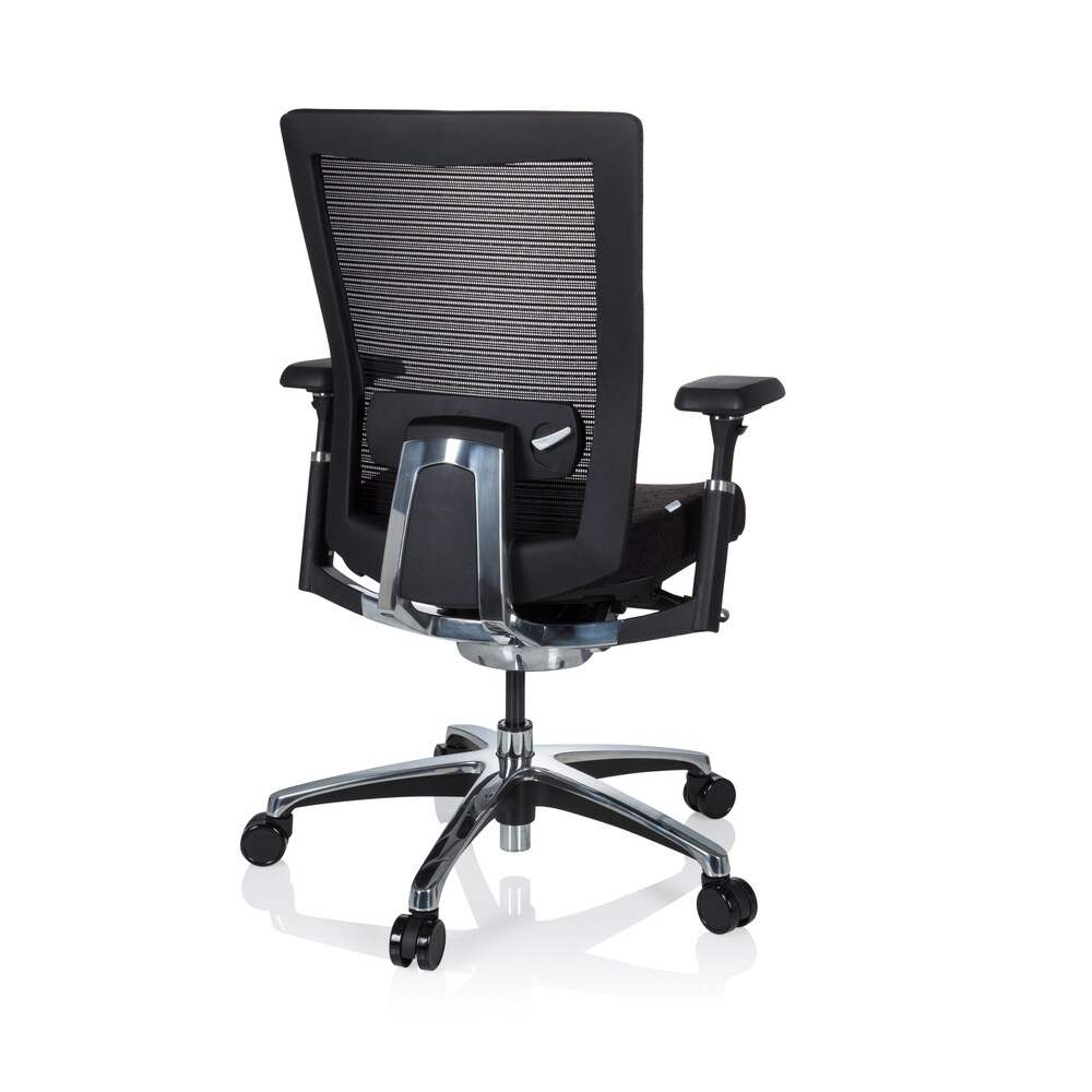 High End Bürostuhl NOVA PRO ALU Stoff/Netzstoff mit Armlehnen hjh OFFICE