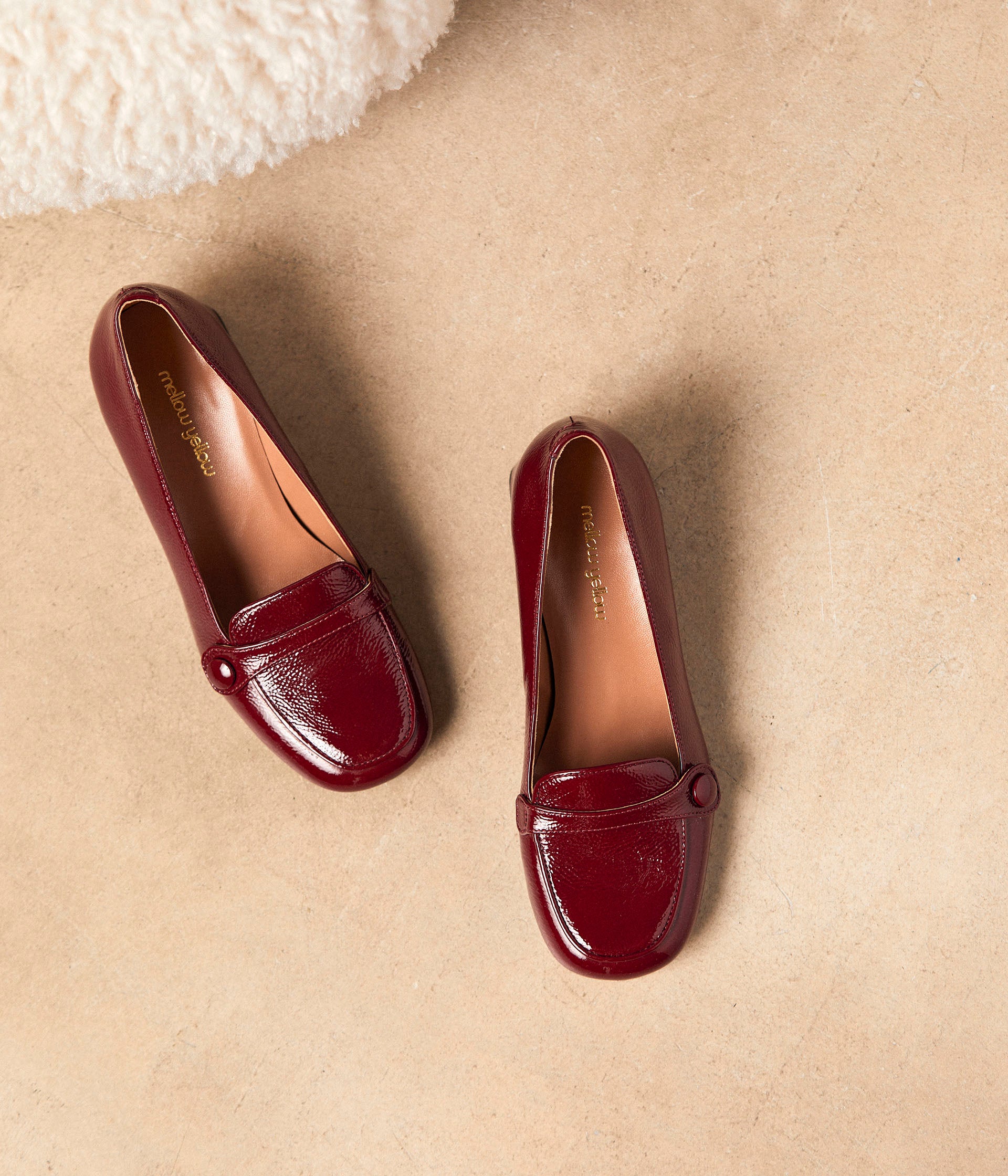 Mocassins talon bordeaux Anatole