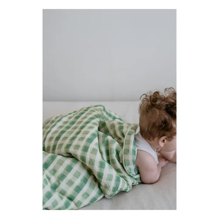 Soft Spot Couverture matelassée en coton bio 90x110 cm | Edamame