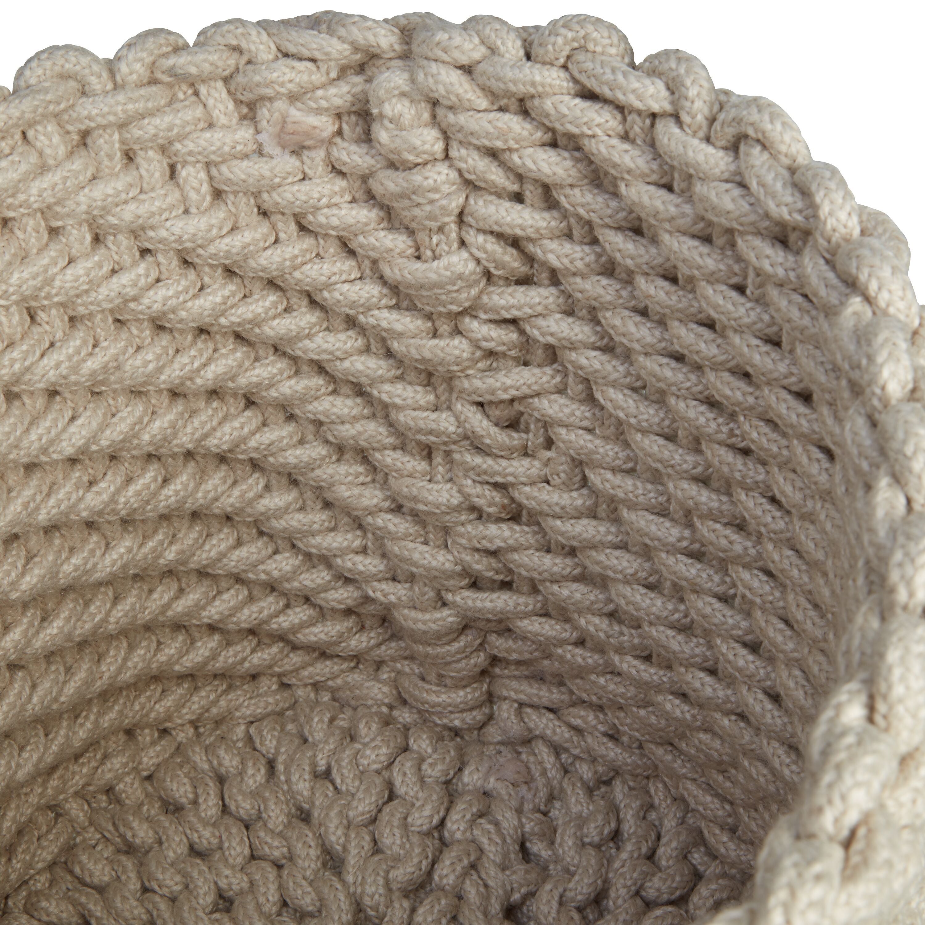 SIENNA Korb - Beige / H: 32.0 cm