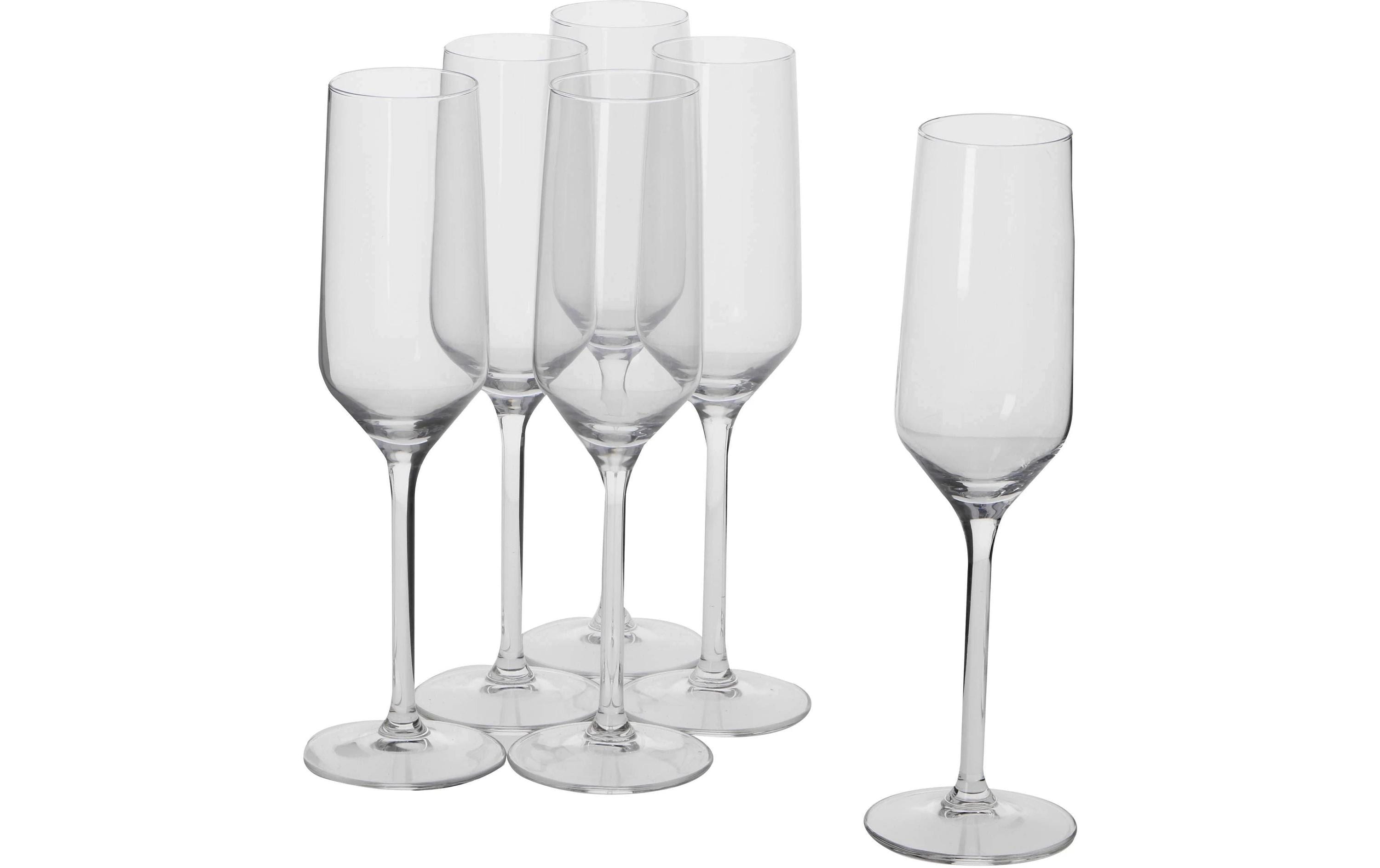 Champagnerglas-Set 220 ml, 6 Stück, TransparentElegantes Champagnerglas-Set für festliche Anlässe und den täglichen Genuss von Sekt und Champagner