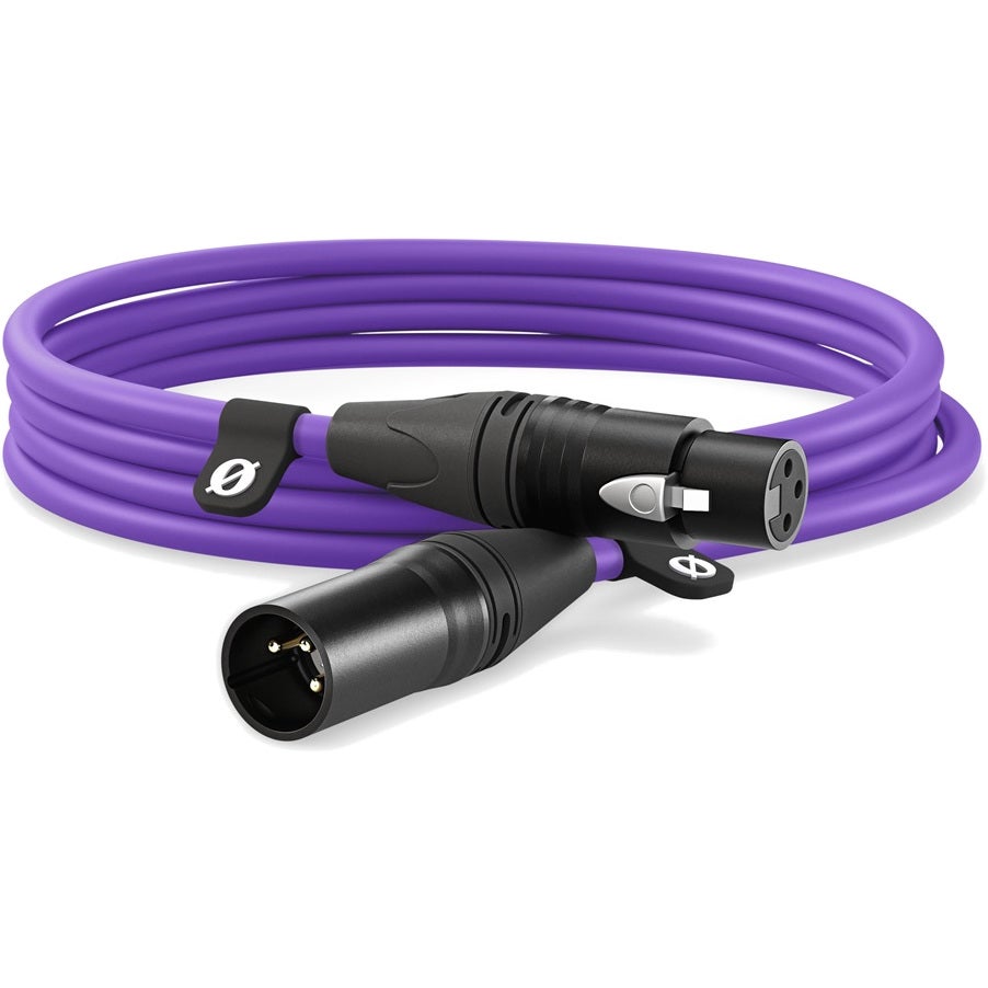 Rode XLR-3M Purple premium XLR-kabel 3 meter