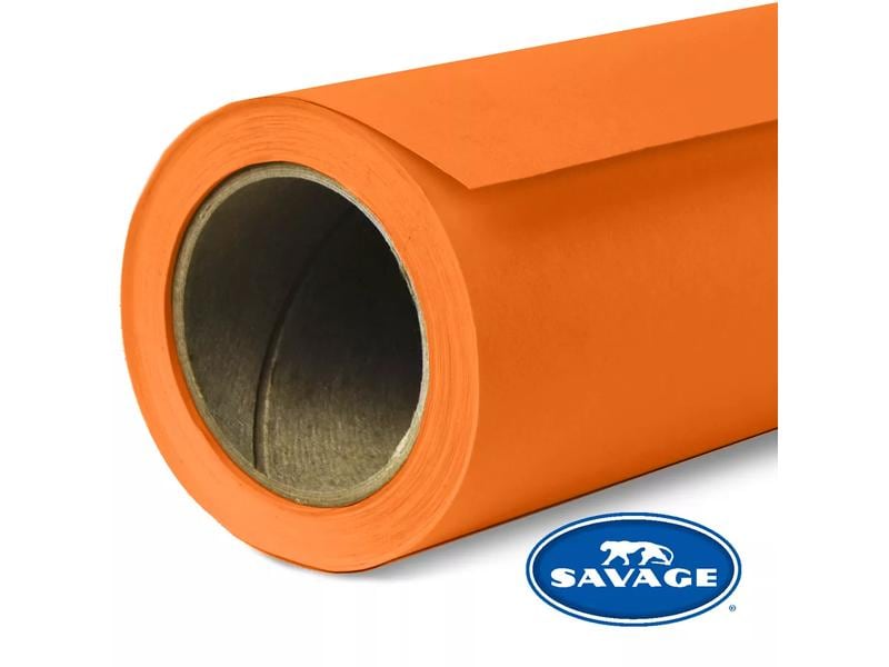 Savage Hintergrund Papier 2.72 x 11m Orange Das Hintergrundpapier von Savage