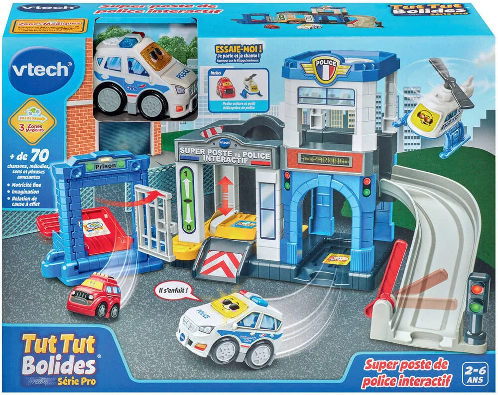 TUT TUT BOLIDES SERIE PRO - POSTE DE POLICE INTERACTIF