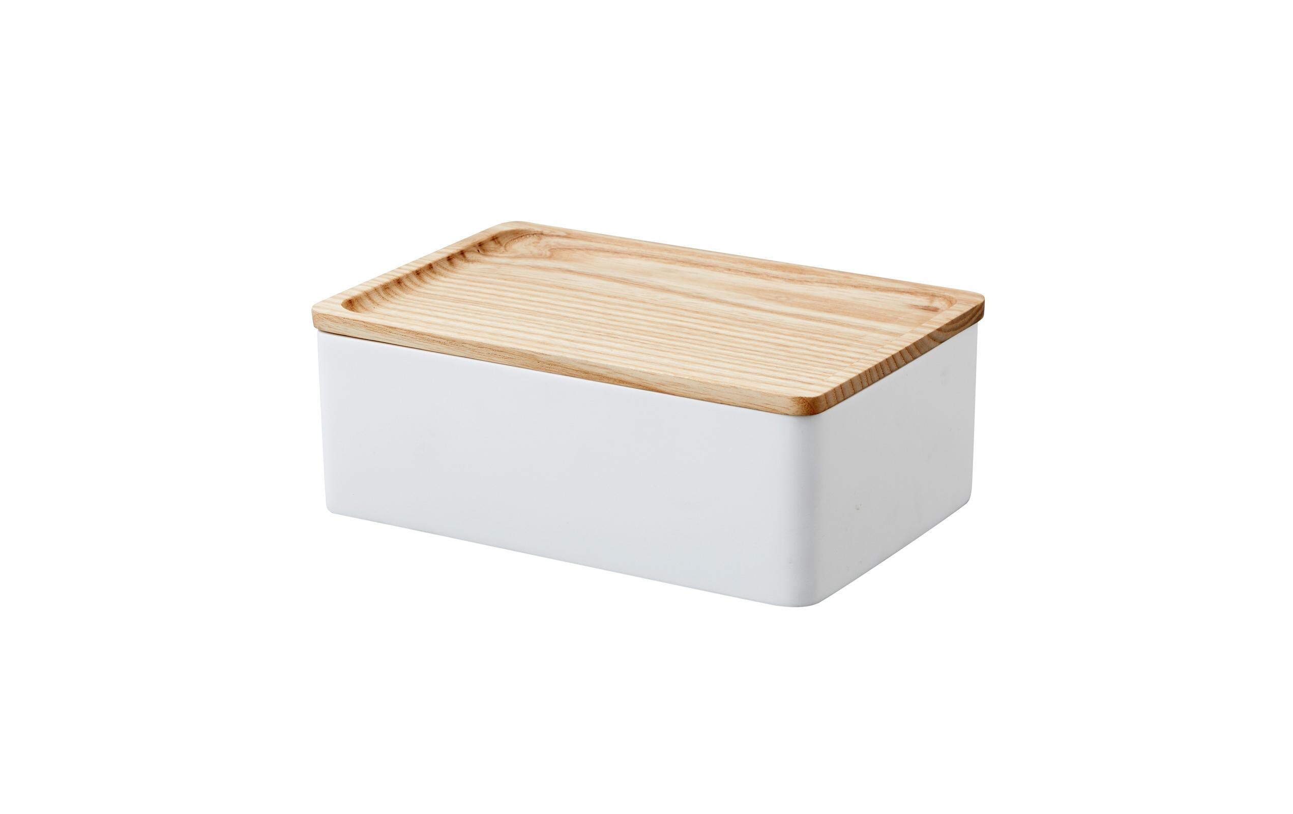 Schmuckhalter Rin Braun/WeissSchmuck-Aufbewahrungsbox mit Deckel