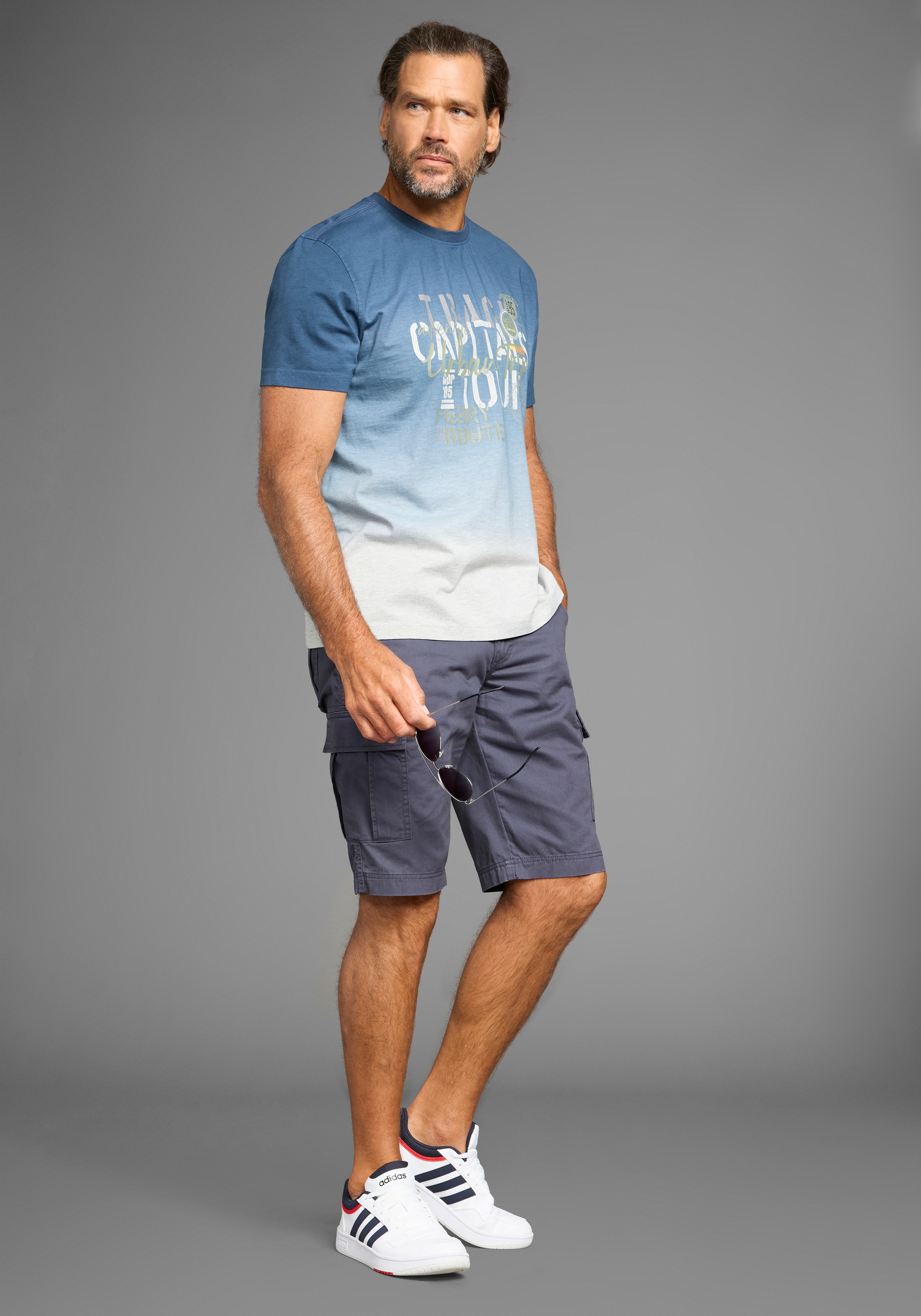 Man's World T-Shirt , Kurzarm,  Regular Fit,  bedrucktes Design,  Rundhalsausschnitt