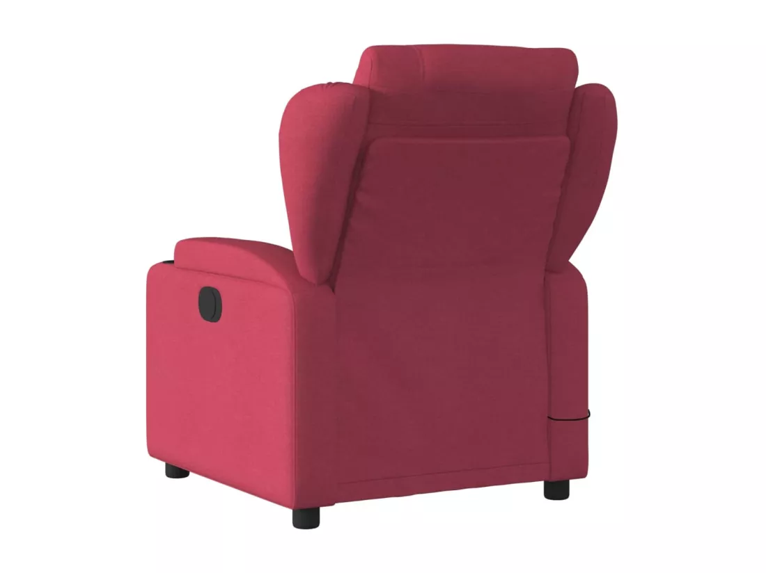 Fauteuil de massage inclinable Rouge bordeaux Tissu