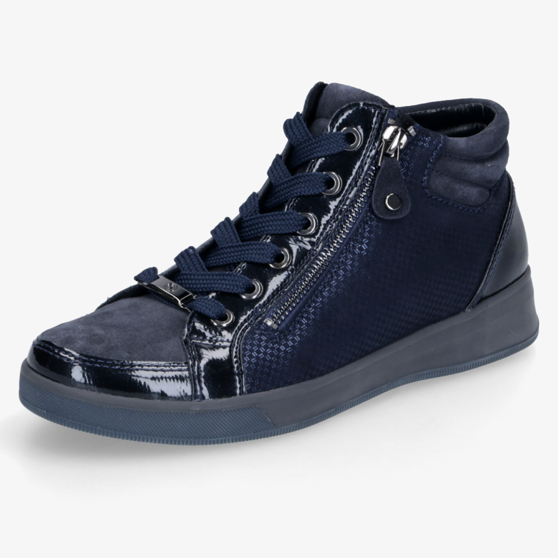 ara Damen Schnürstiefeletten blau