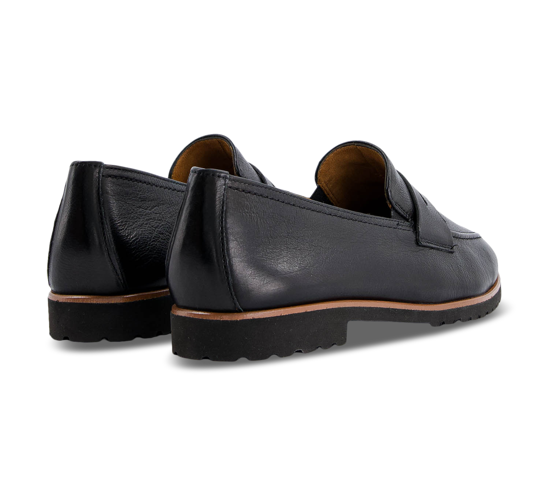 Paul Green Mocassins ungefüttert schwarz