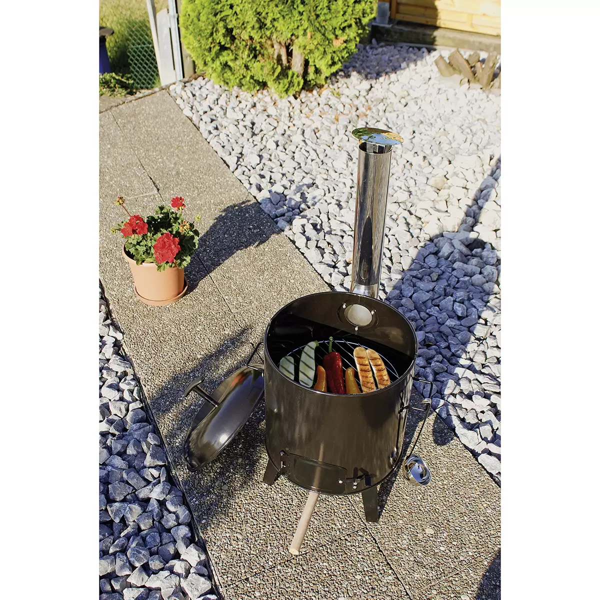Fondueofen Set 8teilig BBQ Dragon Schwarz