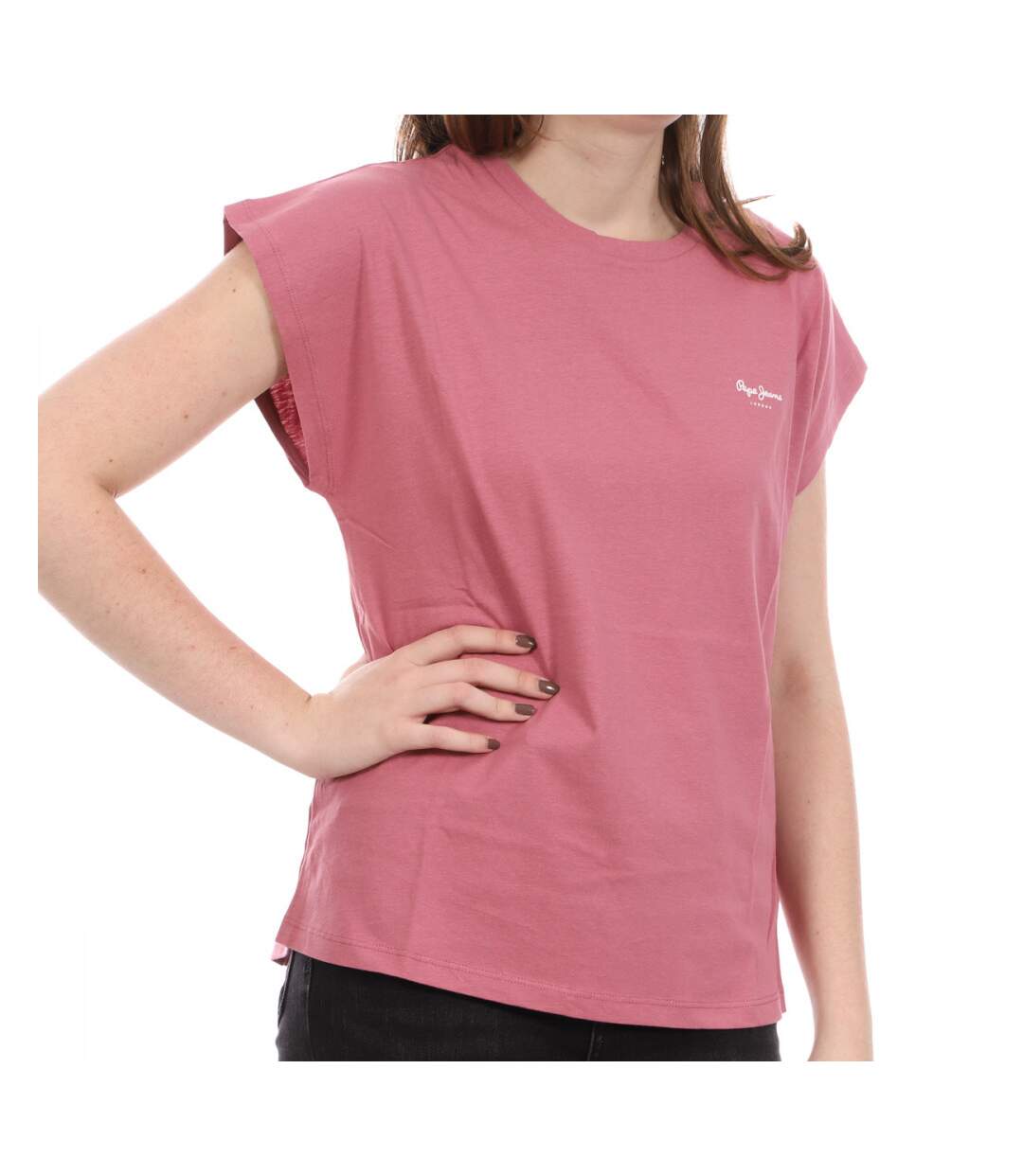 T-shirt Rose Femme Pepe Jeans Bloom PL504821