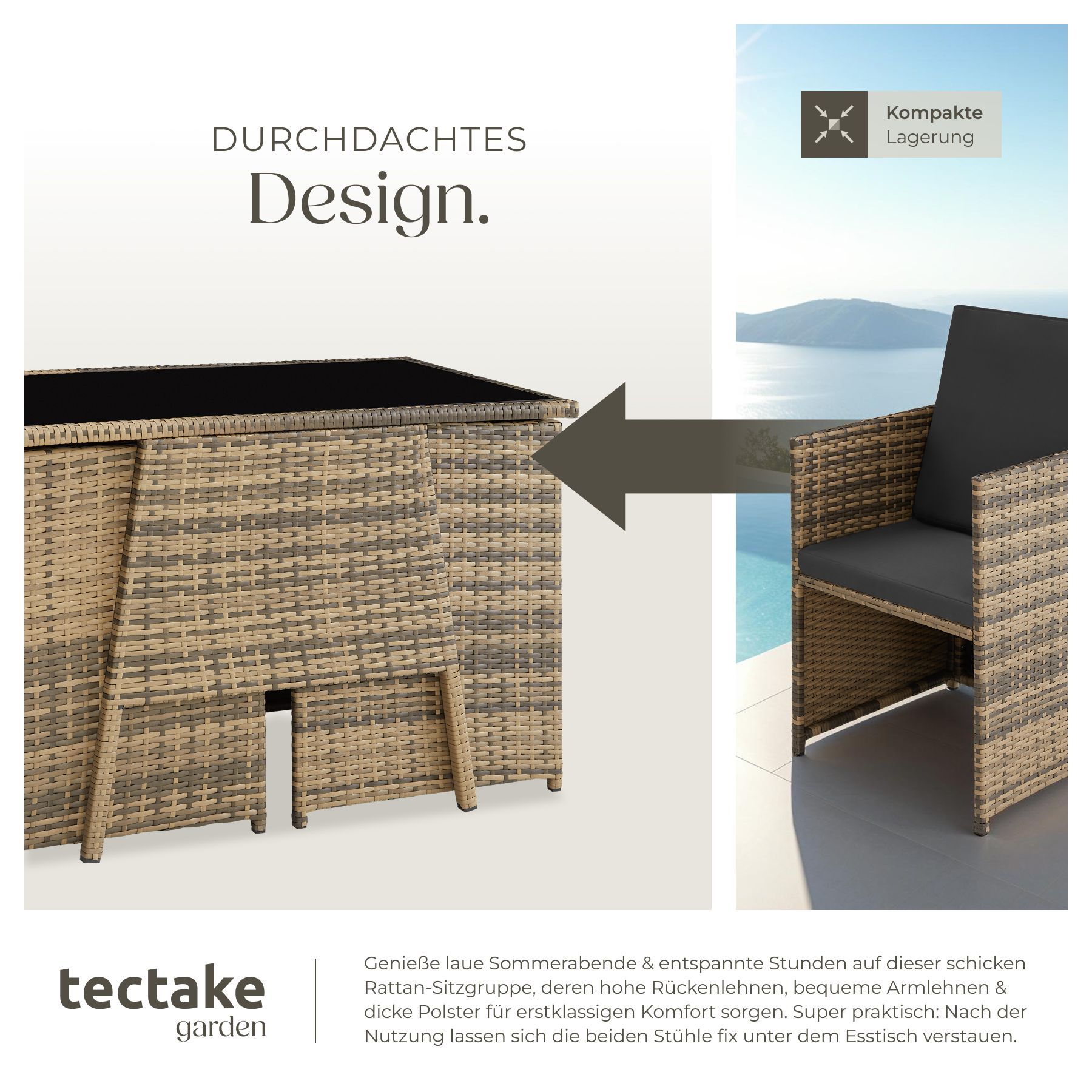 Rattan Sitzgruppe Lausanne