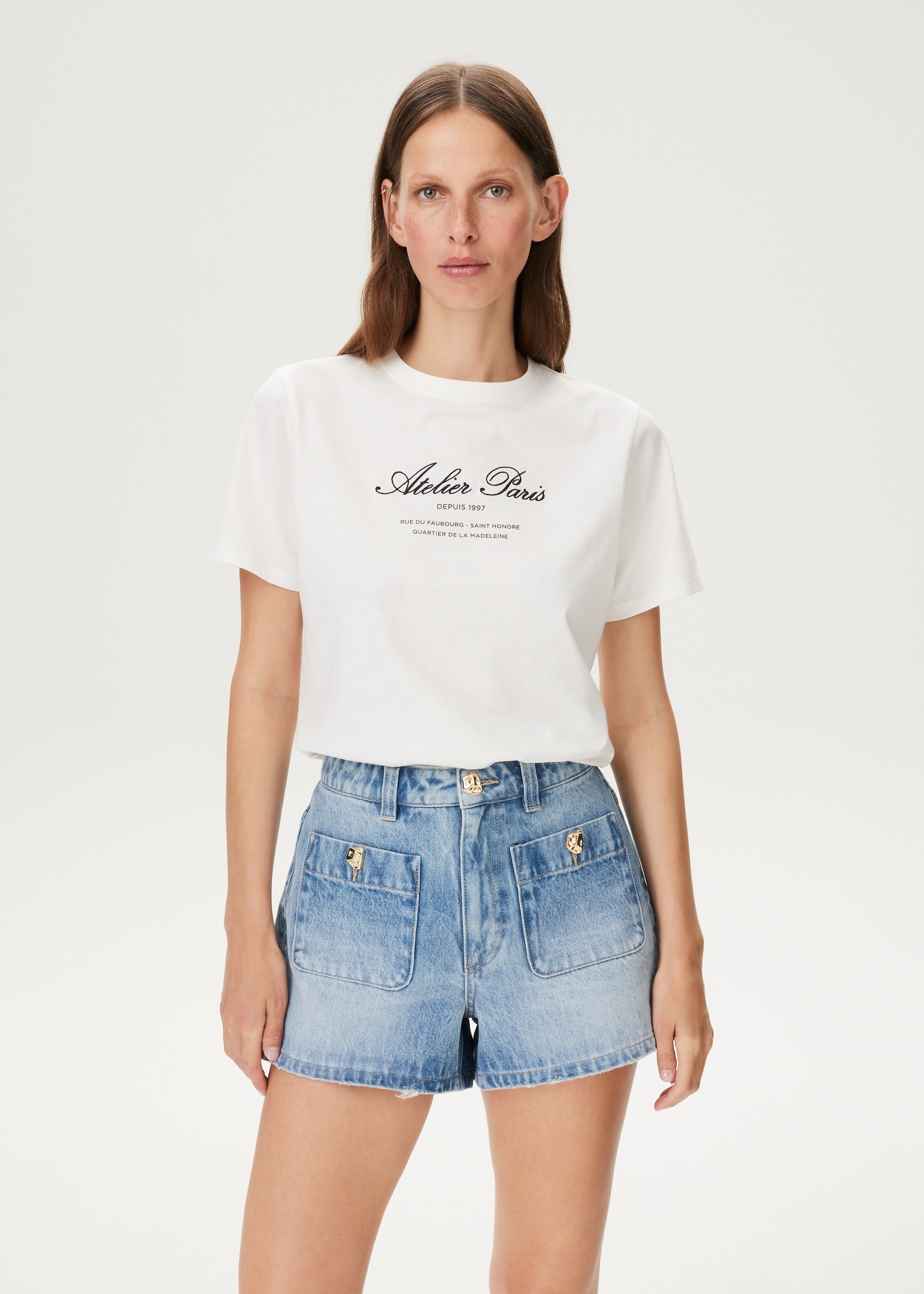 T-shirt met tekst print