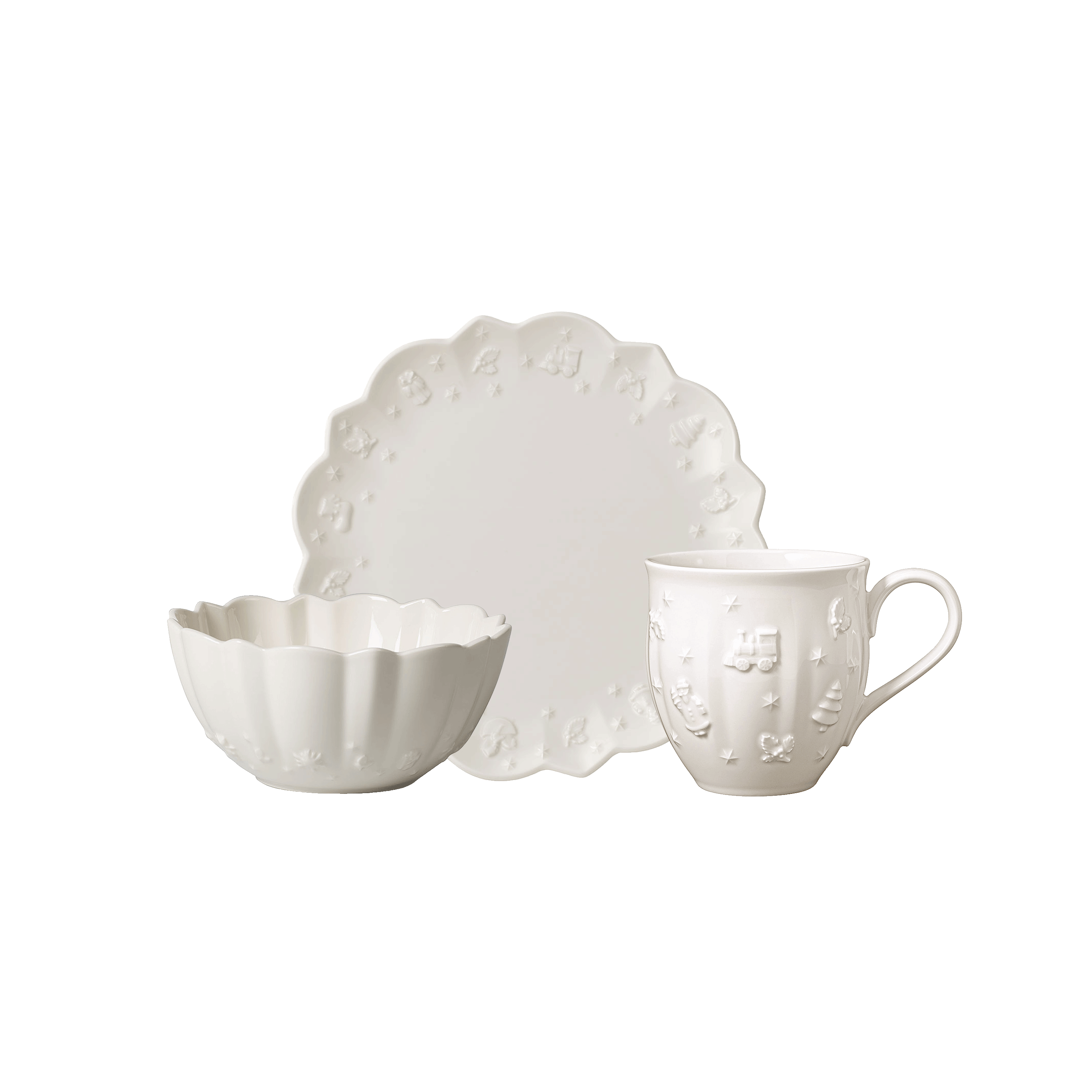 Toy's Delight Royal Classic Breakfast set White, Premium Porcelain