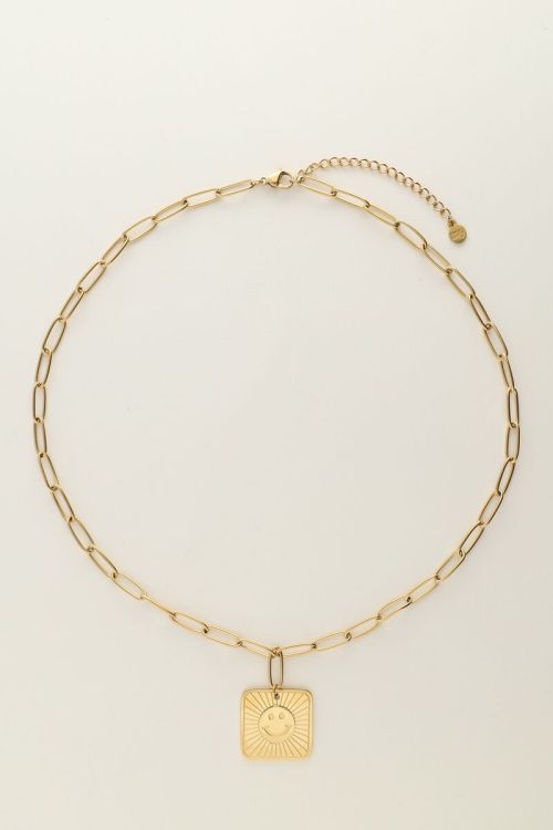 Schakelketting met smiley bedel