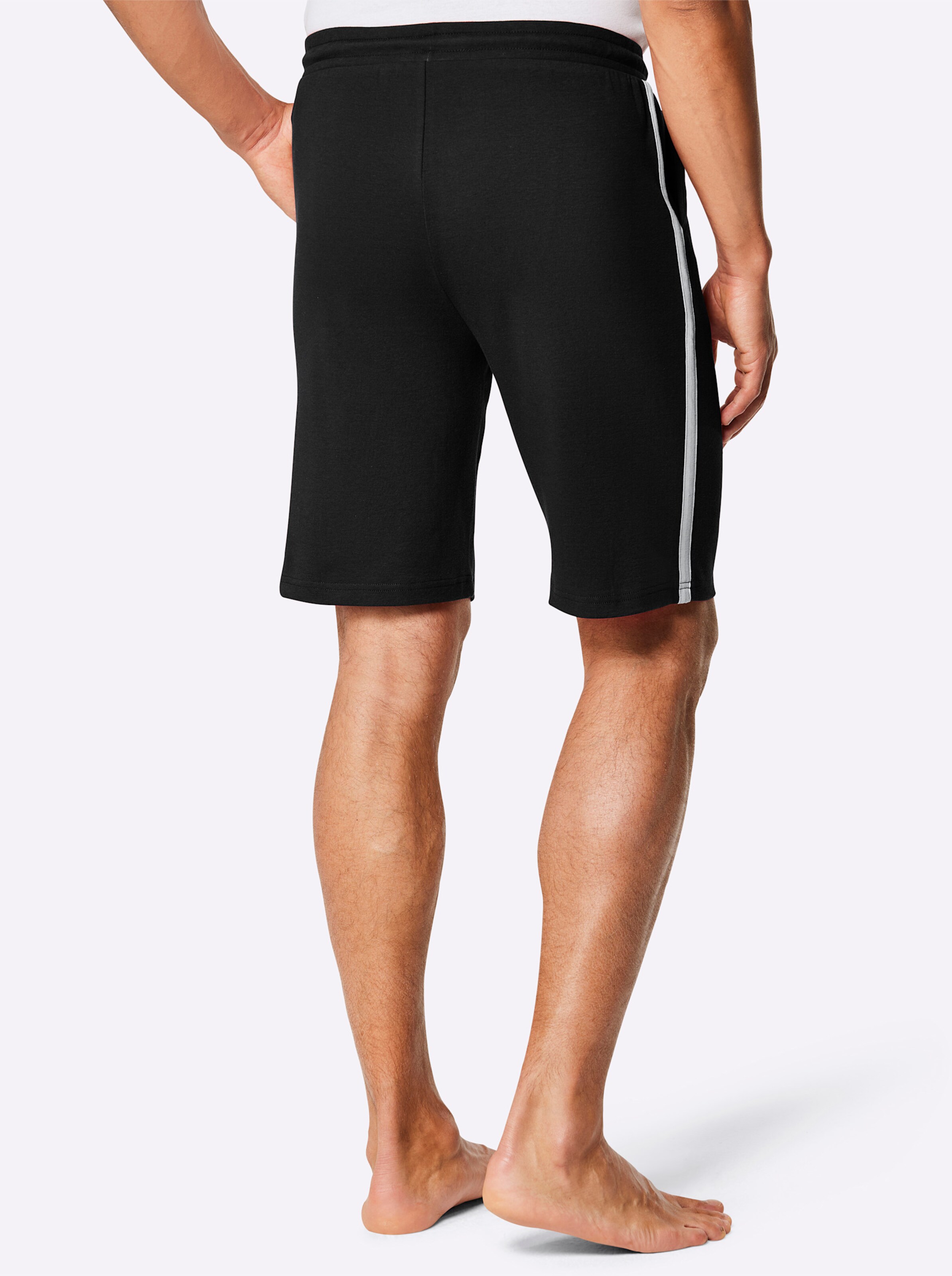 feel good Bermuda in dunkelrot + schwarz