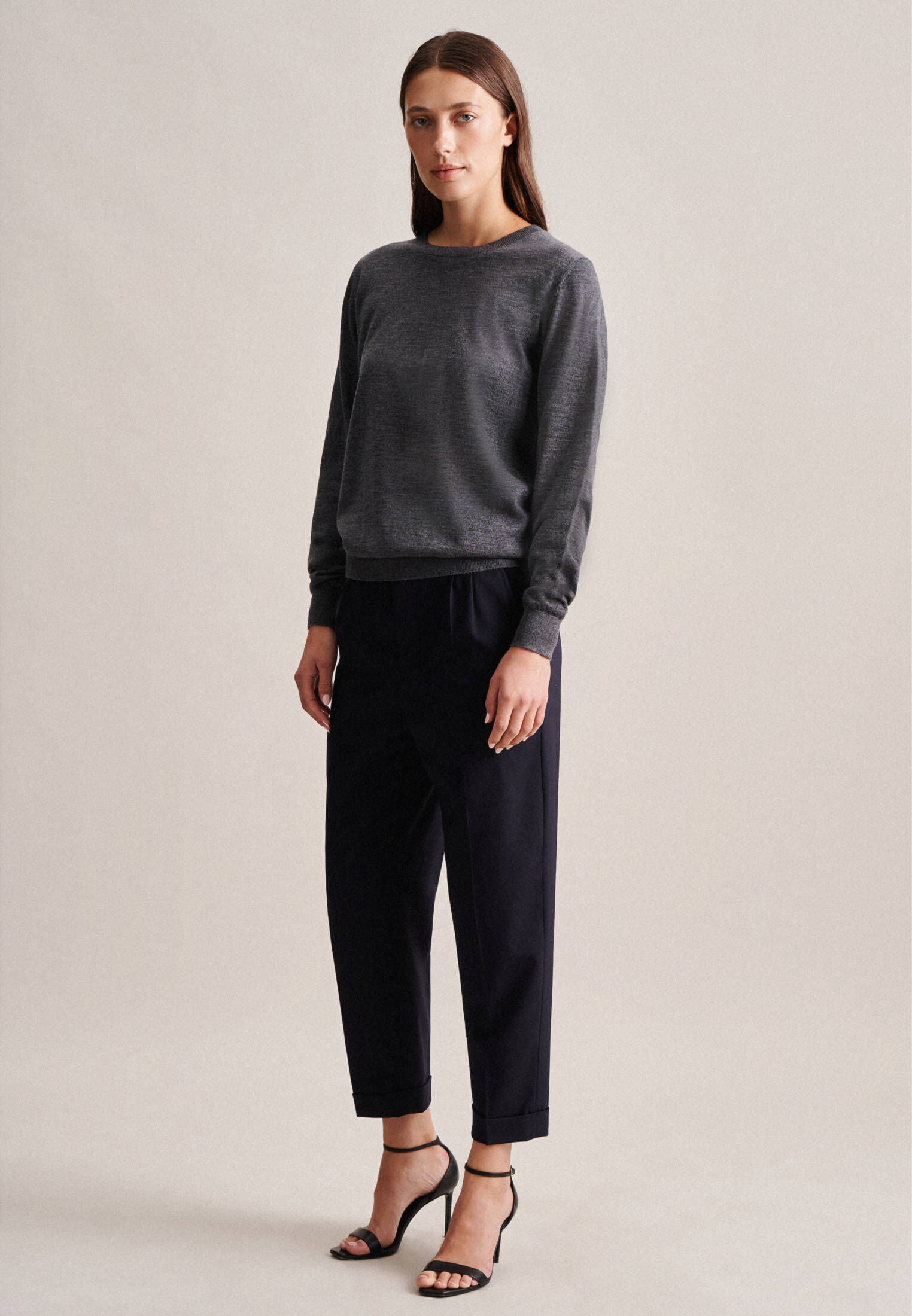 Seidensticker| Damen Pullover Schwarze Rose