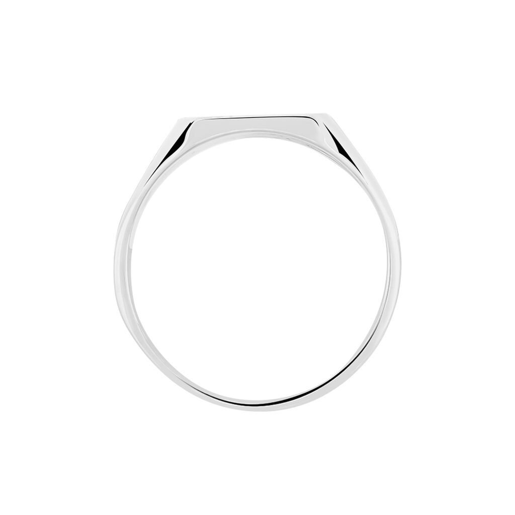 Chevalière Gringoire Argent Blanc