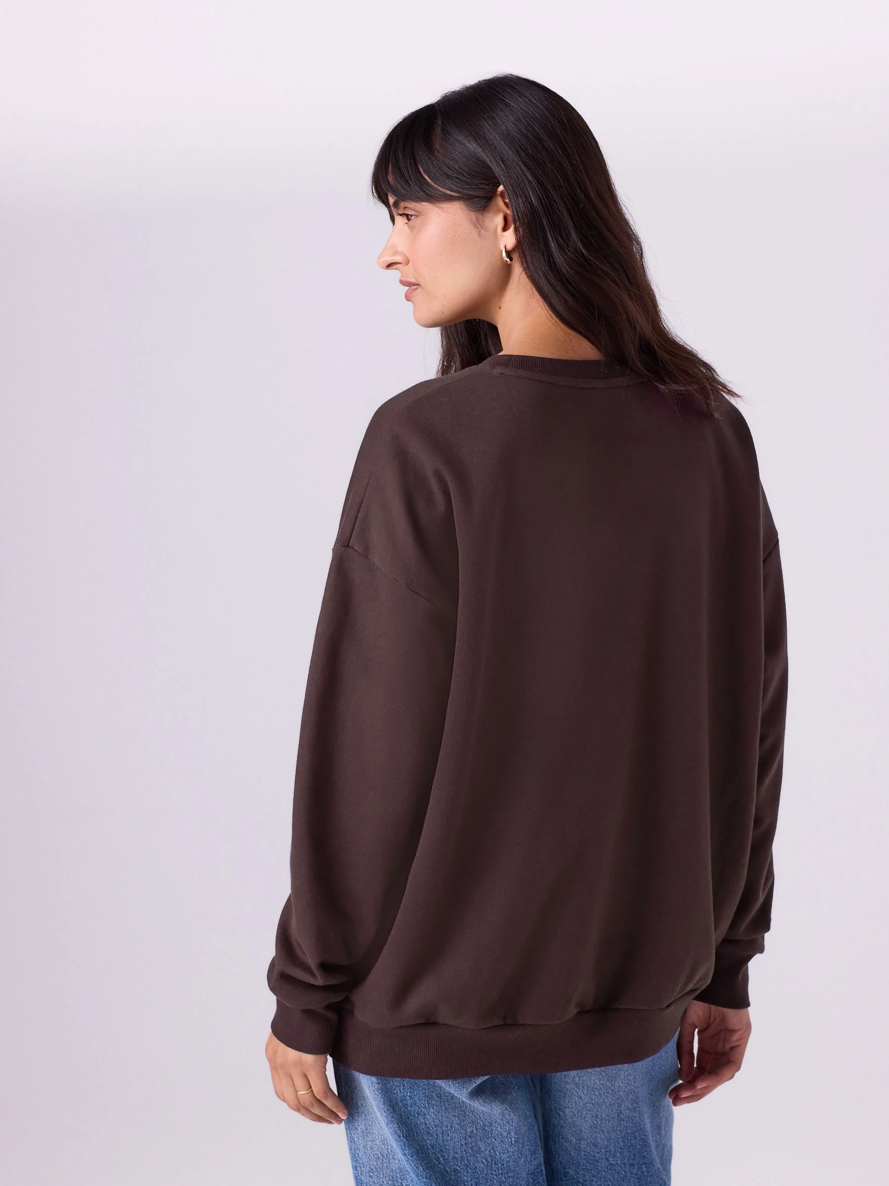 Chocoladebruin - Maternity Mini Me Sweatshirt Set