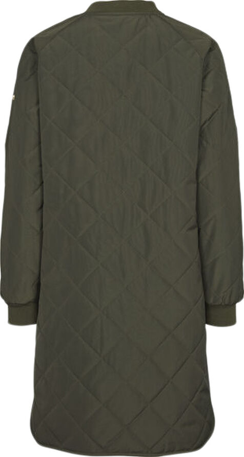 H2O Rubina Quilted lang overgangsjakke Grøn