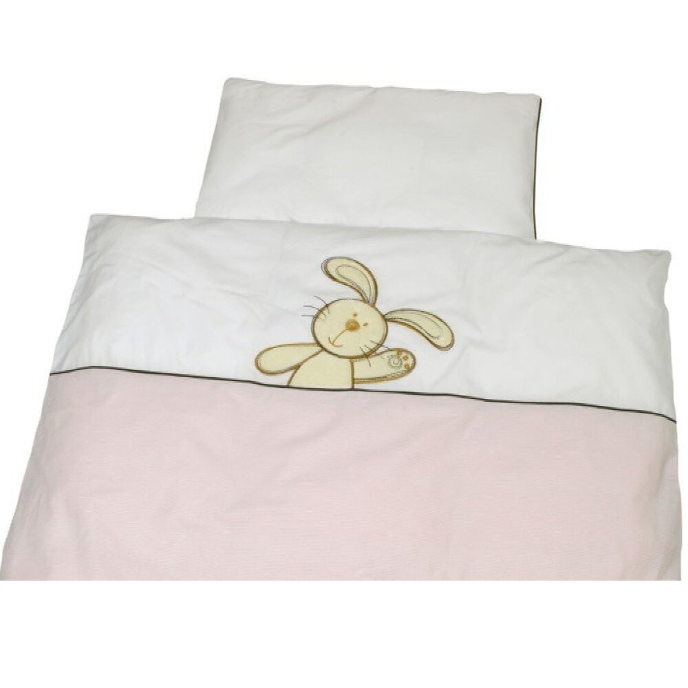 Be Be´s Collection Be Be's Collection 338-52 Bettwäsche Hasi, rosa, 80x80cm und 35x40cm