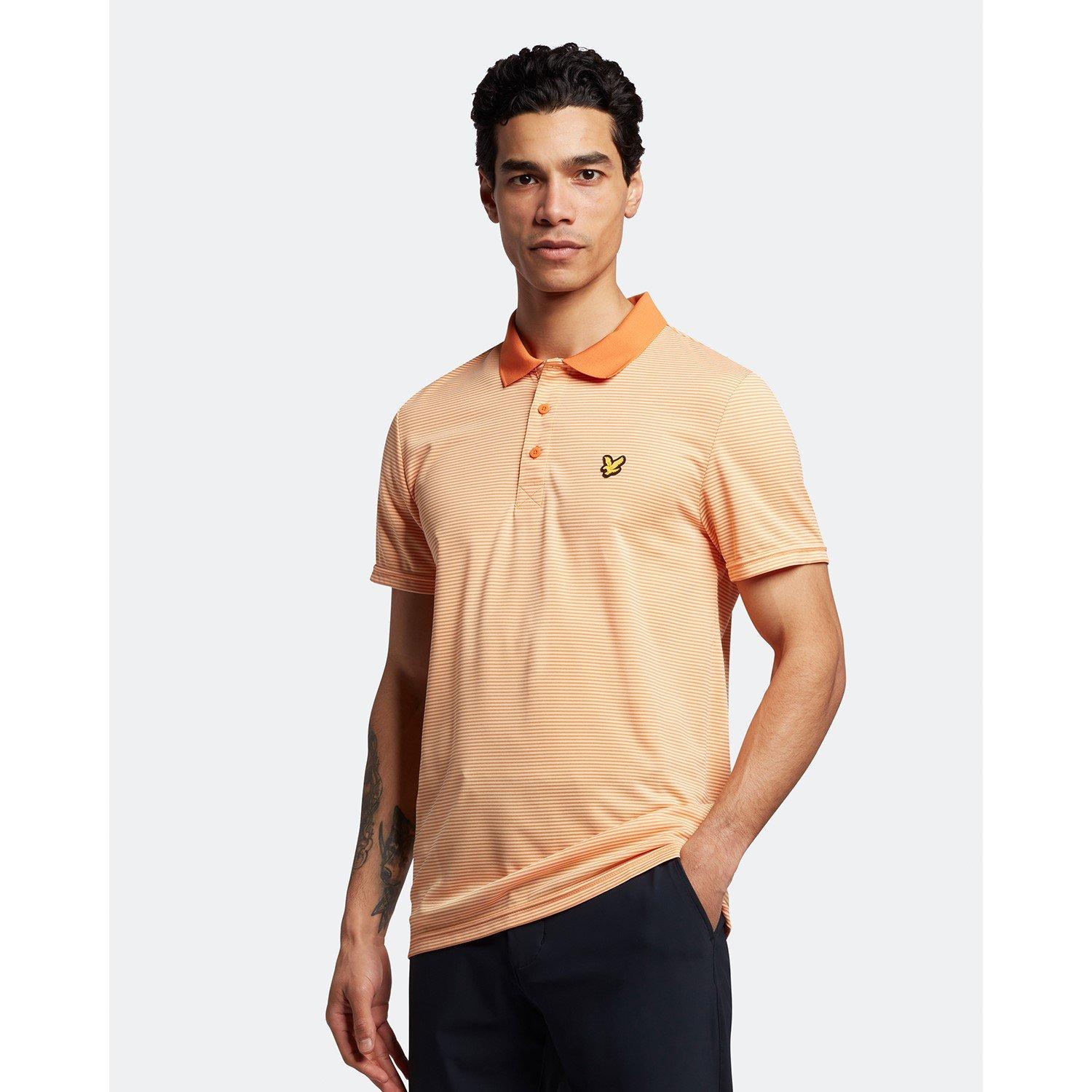 Lyle and Scott Golf Microstripe Polo Shirt