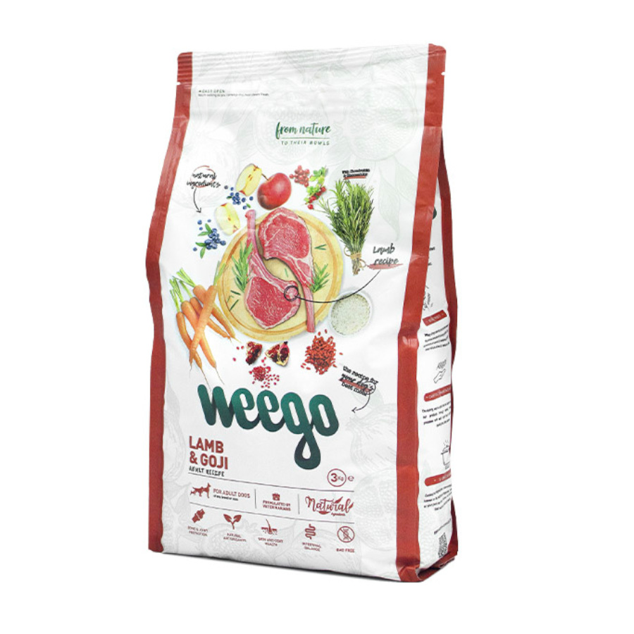 Ração para cães Weego com cordeiro e goji