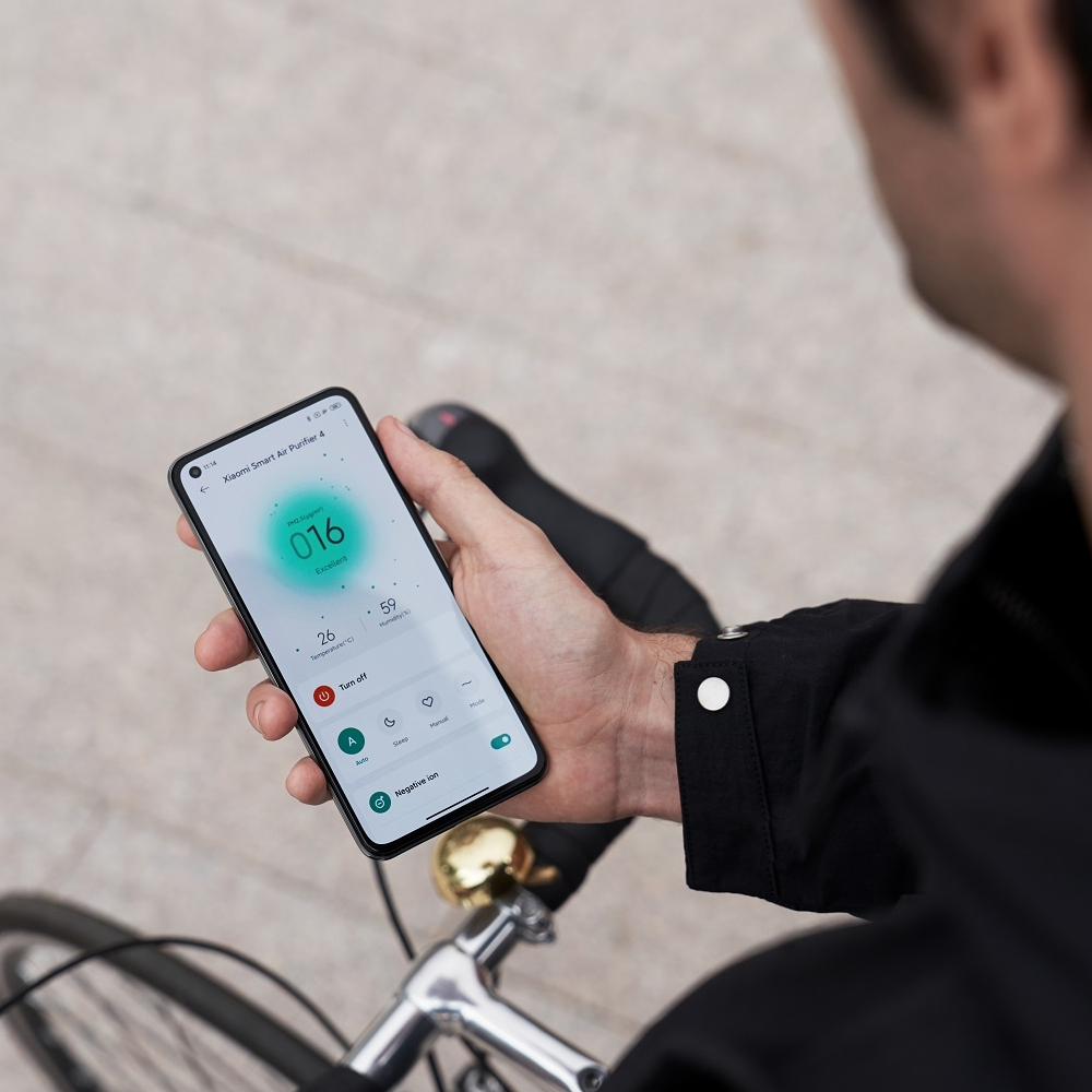 Mi Smart Air 4 Luftreiniger mit Filtersystem / OLED Display / App Steuerung (PN102155) - Weiss