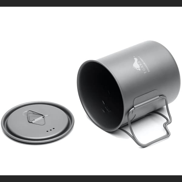 Vaisselle randonnée TOAKS LIGHT TITANIUM 450ML CUP GRIS