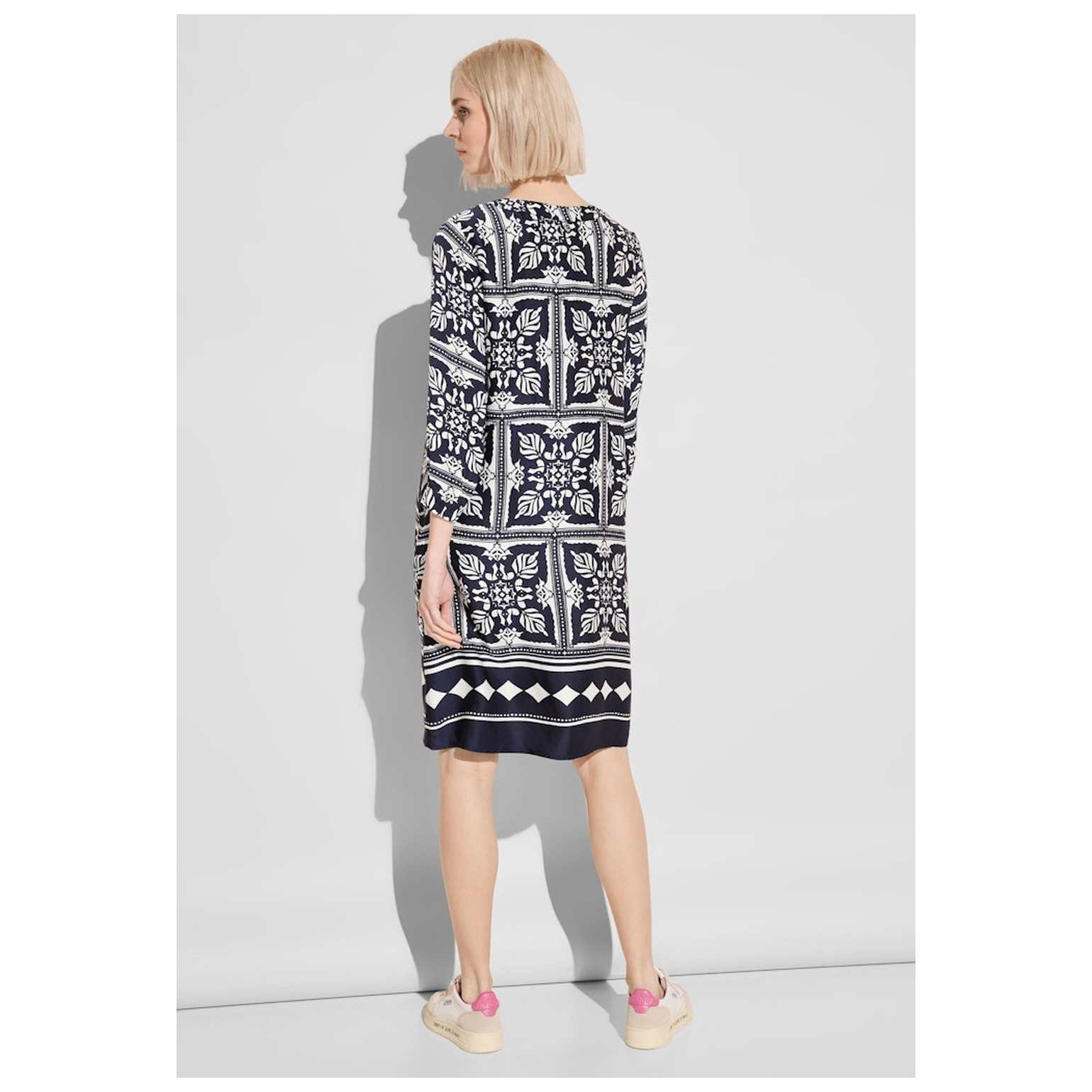 Street One Printed Border Viscose Dress