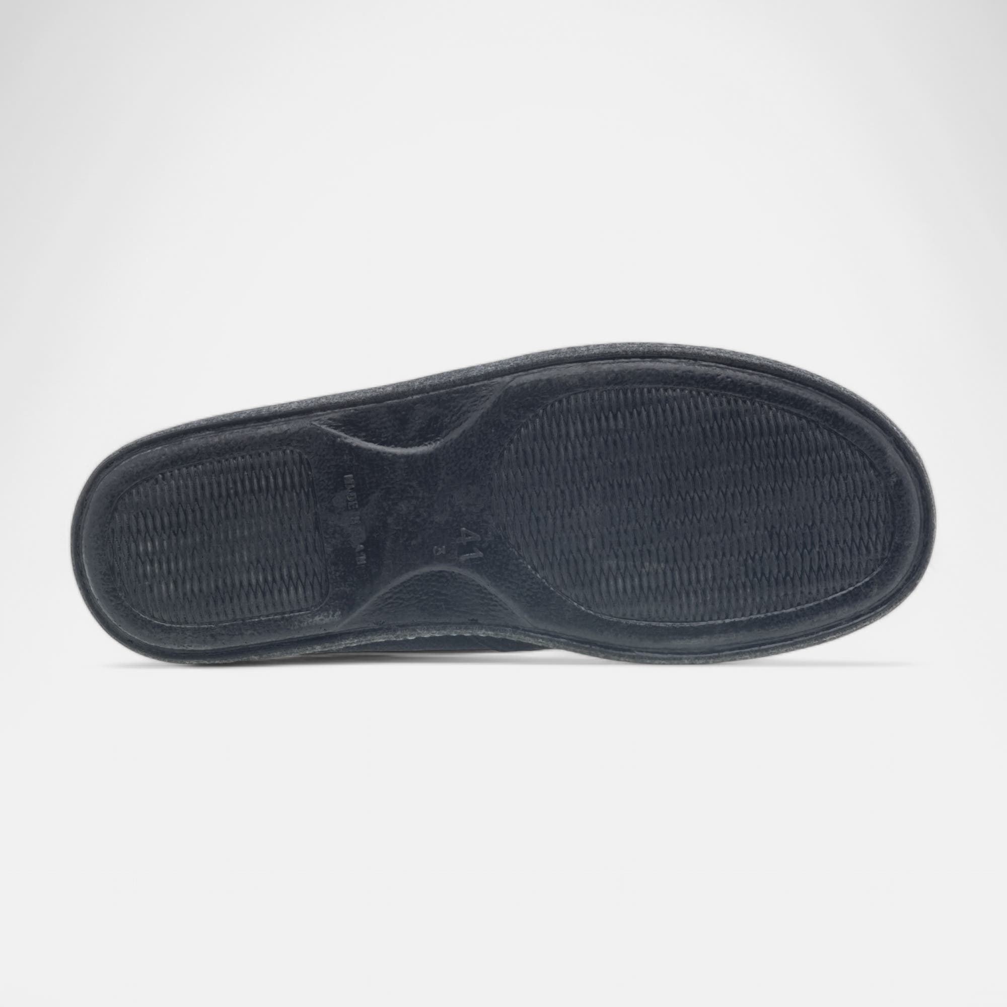 Pantoufles peluche Homme noir
