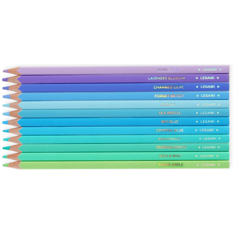 Legami Farbstifte Live Colourfully, 12 Stück, ocean palette
