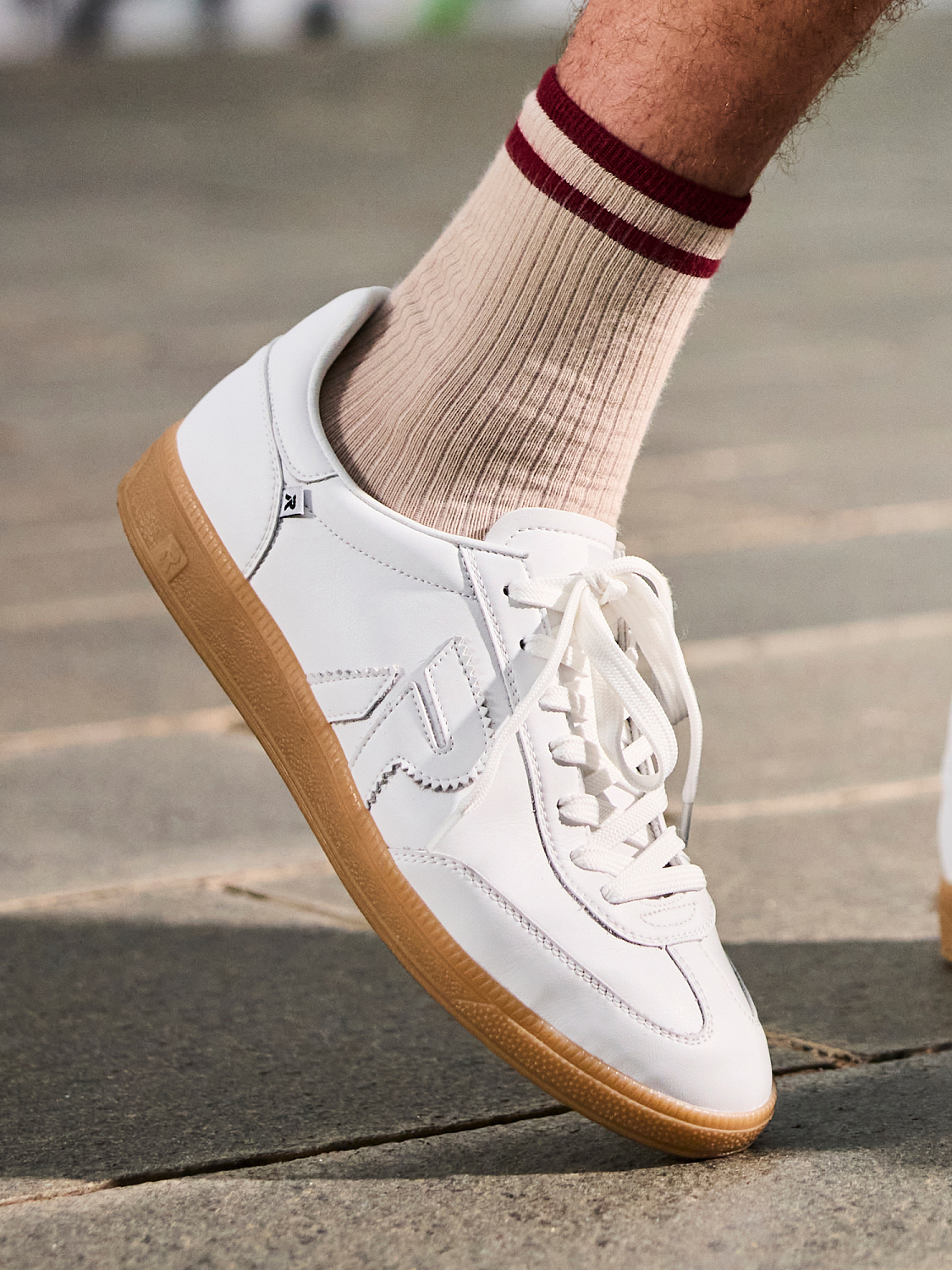 Rieker San Diego Leather Sneaker Hvit