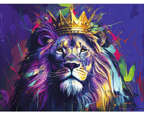 Canvas print Leeuwenkoning II 116x84 cm