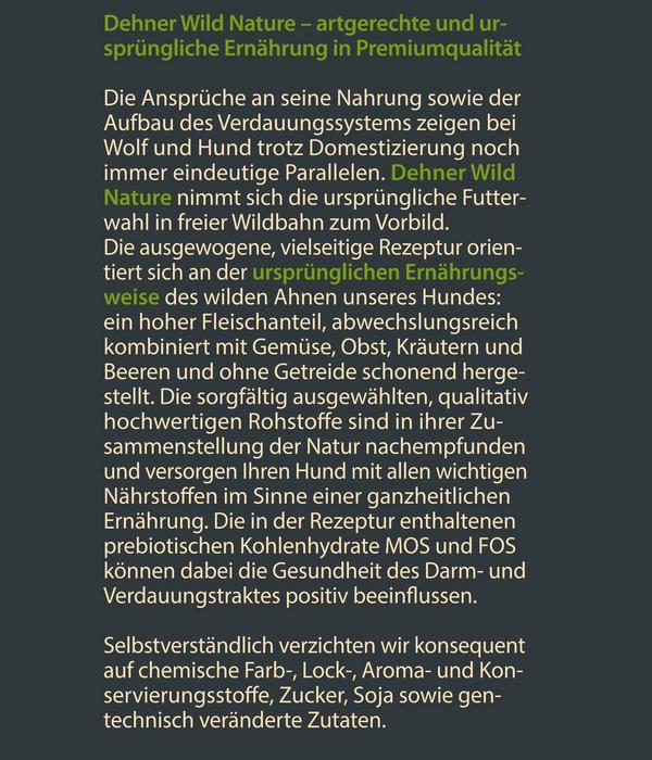 Dehner Wild Nature Trockenfutter für Hunde