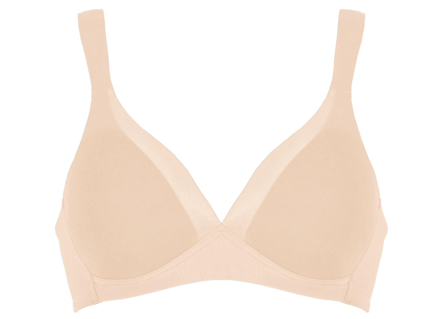 Naturana BH mit Satinblende am Dekolleté