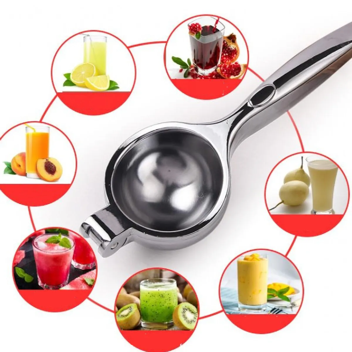 Universal Presse-citron manuel en inox - Argent