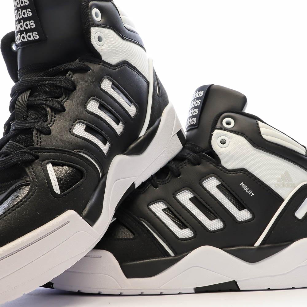 Adidas Baskets Noires/Blanches Homme Adidas Midcity